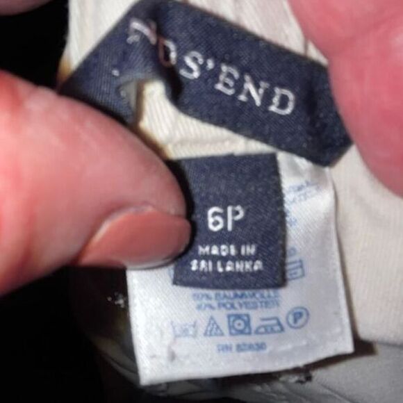 Lands’ End khaki short skort 6P - Picture 4 of 5